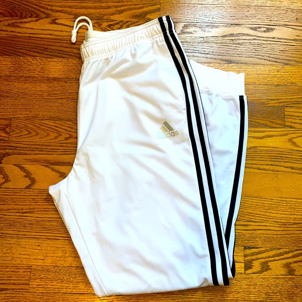 Men’s Adidas white trainer pants